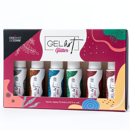 Gel Art Collection One Shot Gel De Arte Para Diseño De Uñas Glitter