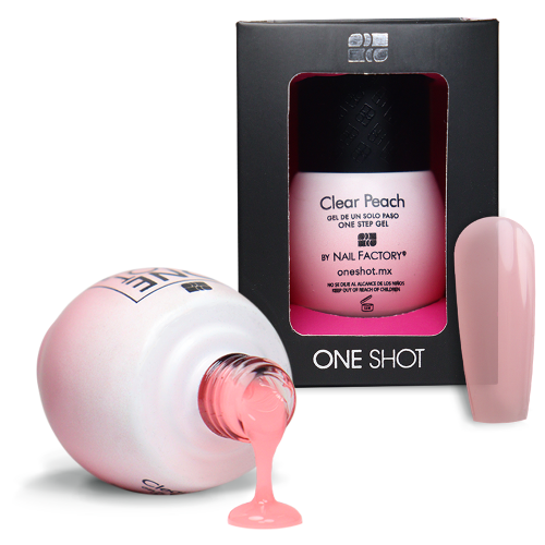 Gel Semipermanente Traslúcido One Shot Clear Peach