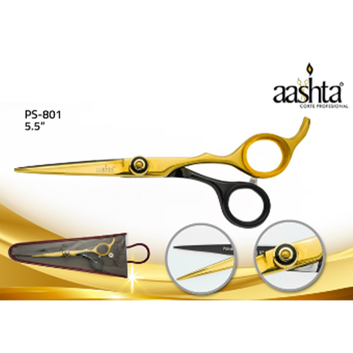 Tijera Corte Dorado/Negro PS-801